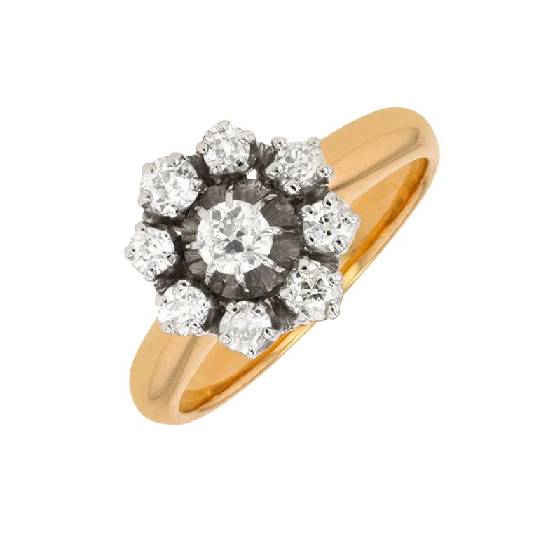 Acheter Bague vintage diamants 0.66 carat 2 ors 5.58g Comme neuf - 1550,00 € Bague vintage diamants 0.66 carat 2 ors 5.58g Comme neuf - reconditionné disponible sur Gemme Les Bijoux